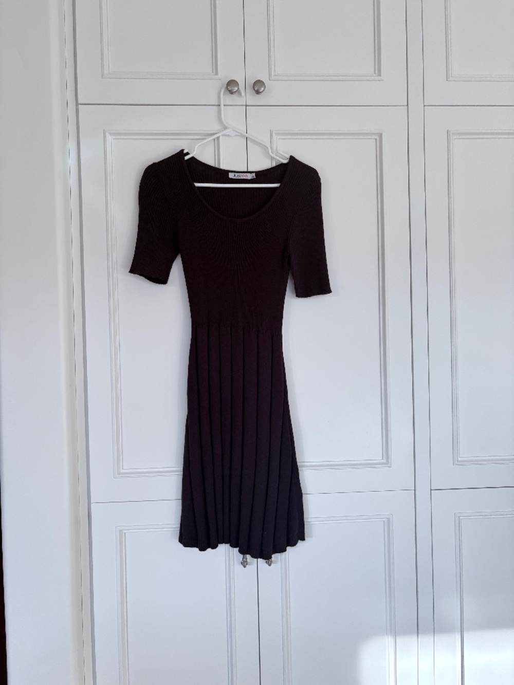 Just Fab Purple Knit Office dress